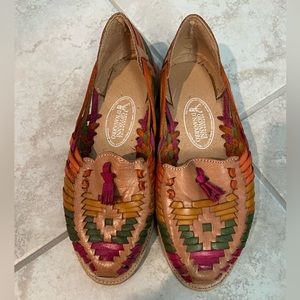 Made in Mexico Leather Rainbow Huaraches